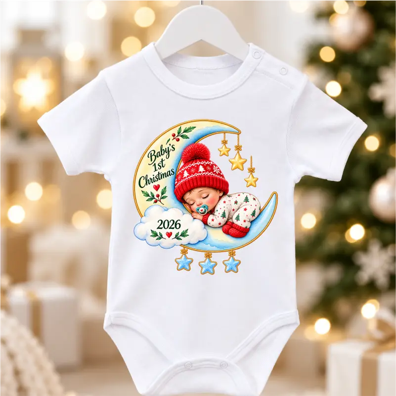 Haine craciun bebe - body-bebelusi-primul-craciun-2026
