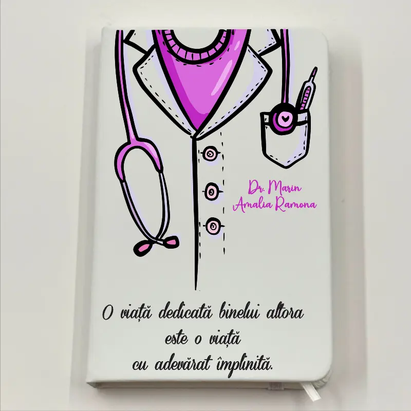 Martisoare - agenda-a6-pentru-medic-roz