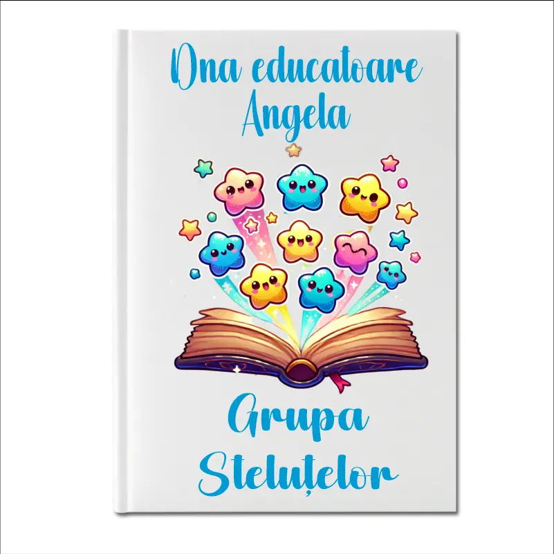 Cadouri Aniversare - agenda-alba-personalizata-grupa-stelutelor