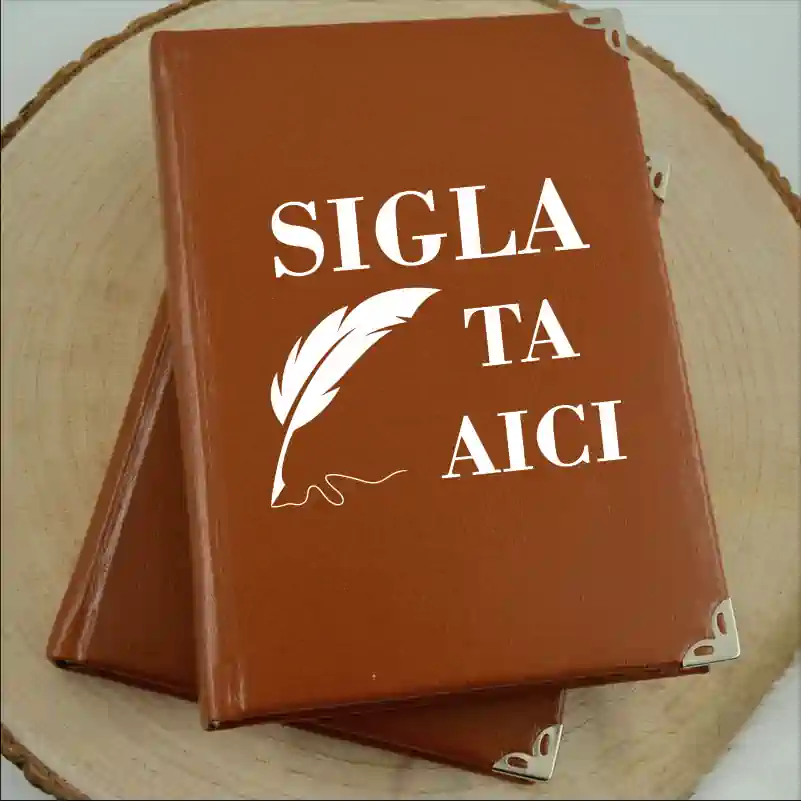 Cadouri pentru Colegi - Agenda-Nedatata-Maro-Personalizata-Vintage-B6