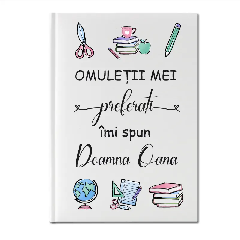 Cadouri Profesori - Agenda-personalizata-pentru-educatoare-invatatoare-model-Omuletii-preferati