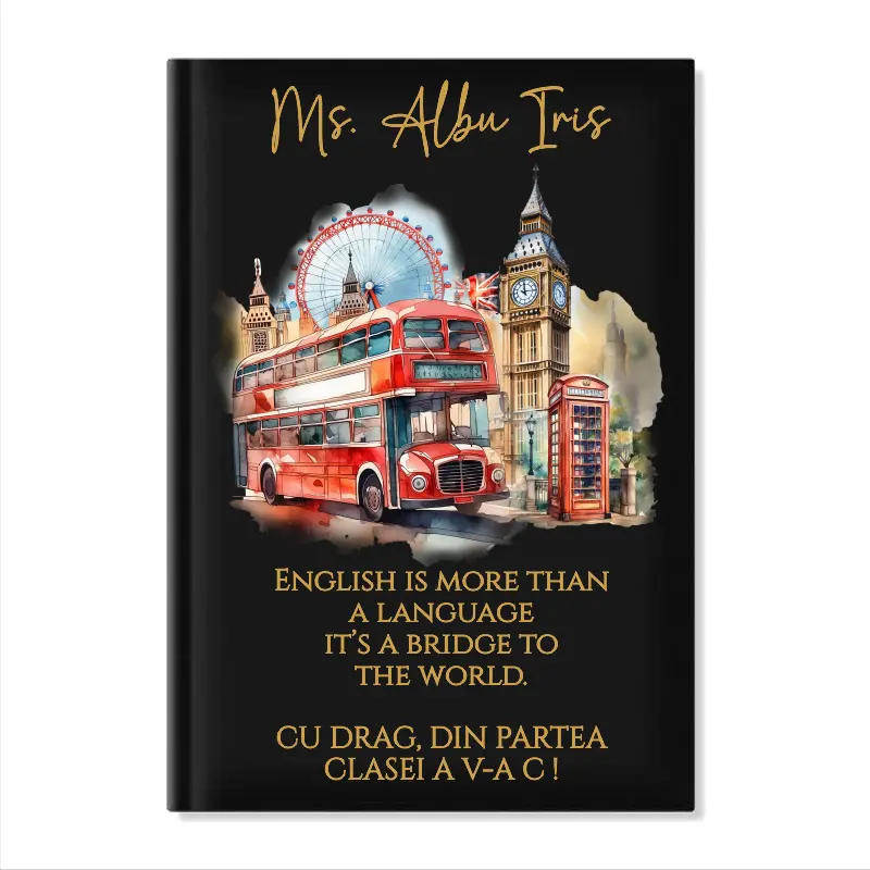 Cadouri Aniversare - agenda-personalizata-pentru-profesor-de-engleza