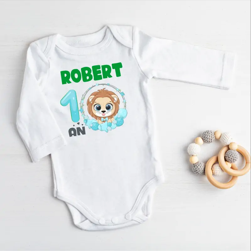 Evenimente - Body-aniversar-1-an-pentru-bebe-model-Leu-baietel-1