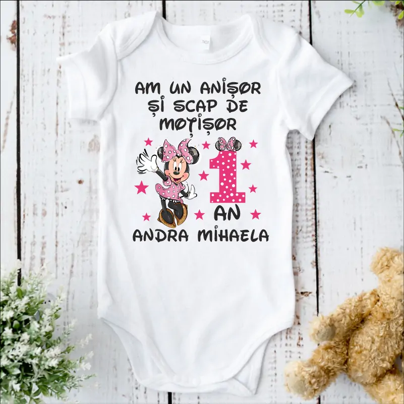 Body-aniversar-1-an-pentru-bebe-model-mini-fetita