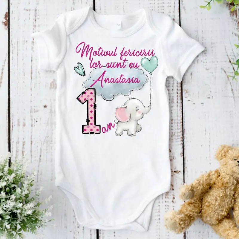 Evenimente - Body-bebe-personalizat-1-anisor-model-Elefantel-roz-1