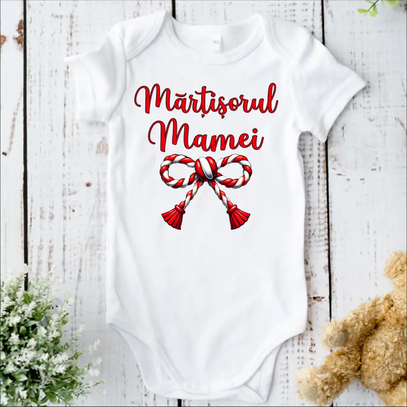 Martisoare - Body personalizat: "Martisorul lui Mami" (bebelusi)