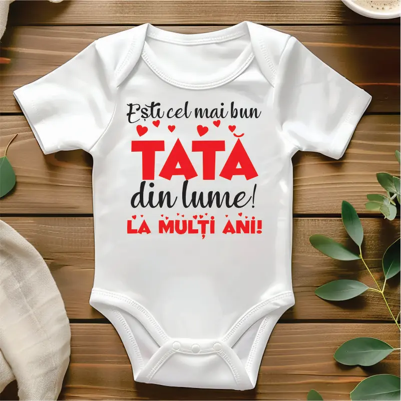 Cadouri pentru Tata - Body-bebelusi-personalizat-cu-textul-Esti-cel-mai-bun-tata-din-lume-La-multi-ani-1