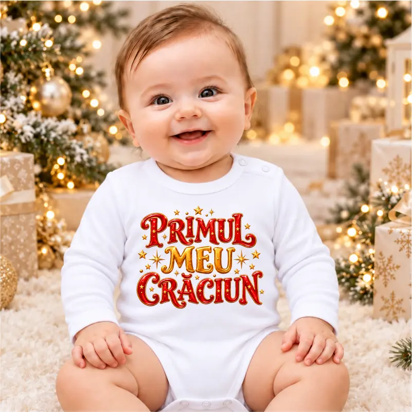 Body-bebelusi-personalizat-pentru-Craciun-model-Primul-meu-Craciun-rosu-auriu-1