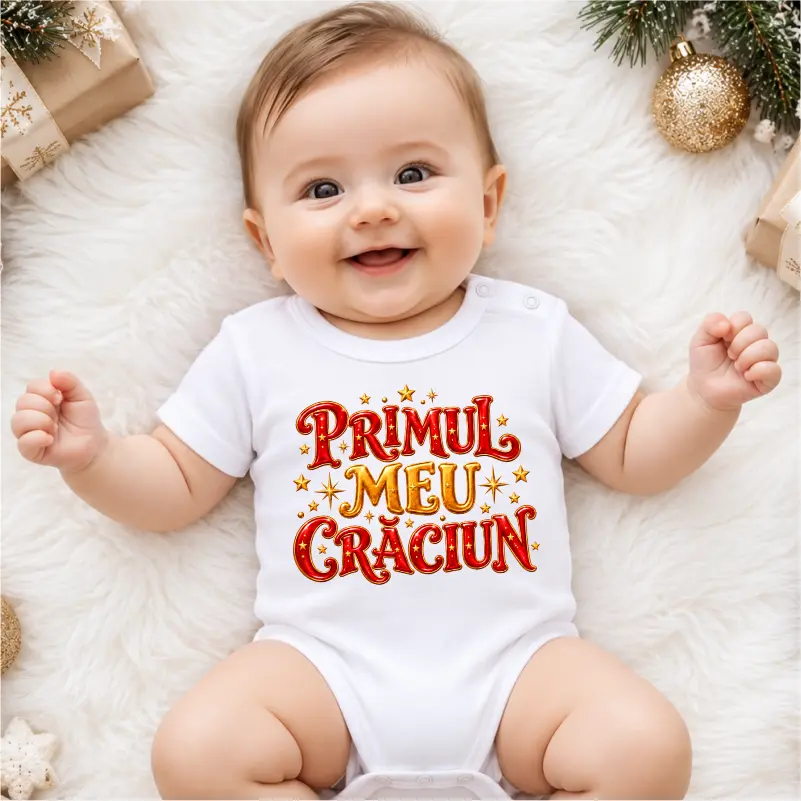 Body-bebelusi-personalizat-pentru-Craciun-model-Primul-meu-Craciun-rosu-auriu-1 [3]