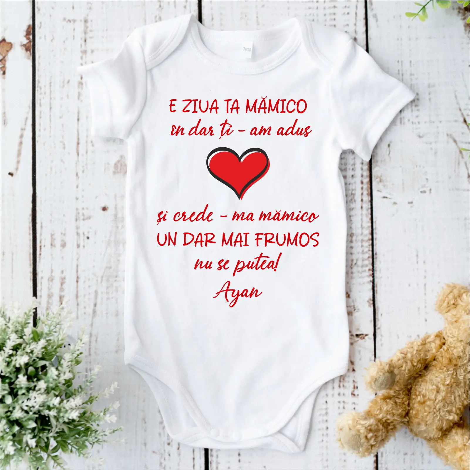 Body bebelusi personalizate - body-personalizat-8-martie-e-ziua-ta-mamico