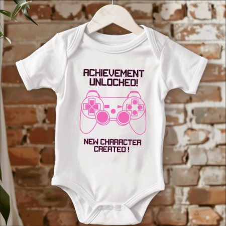 Cadouri pentru Tata - Body-personalizat-Achievement-Unlocked-New-Character-Created-bebelusi-