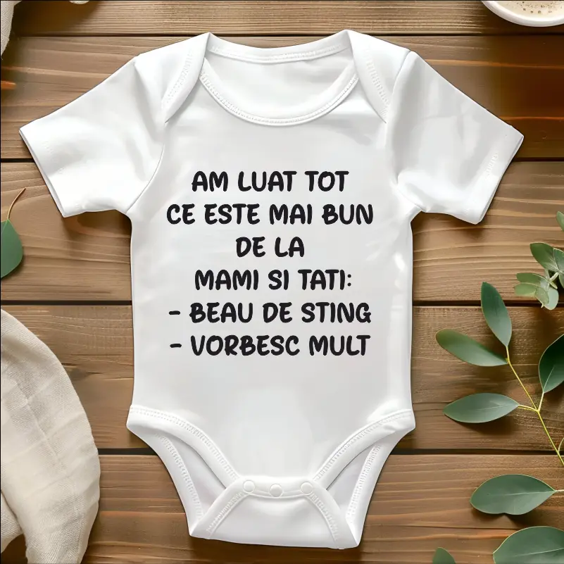 Cadouri pentru Mama - Body-personalizat-Am-luat-tot-ce-este-mai-bun-de-la-mami-si-tati-Beau-de-sting-Vorbesc-mult-bebelusi-