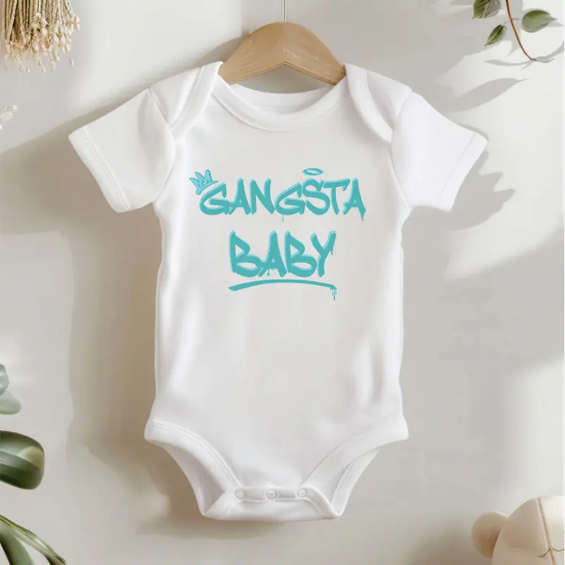 Body bebelusi personalizate - Body-personalizat-cu-mesajul-Gangsta-Baby