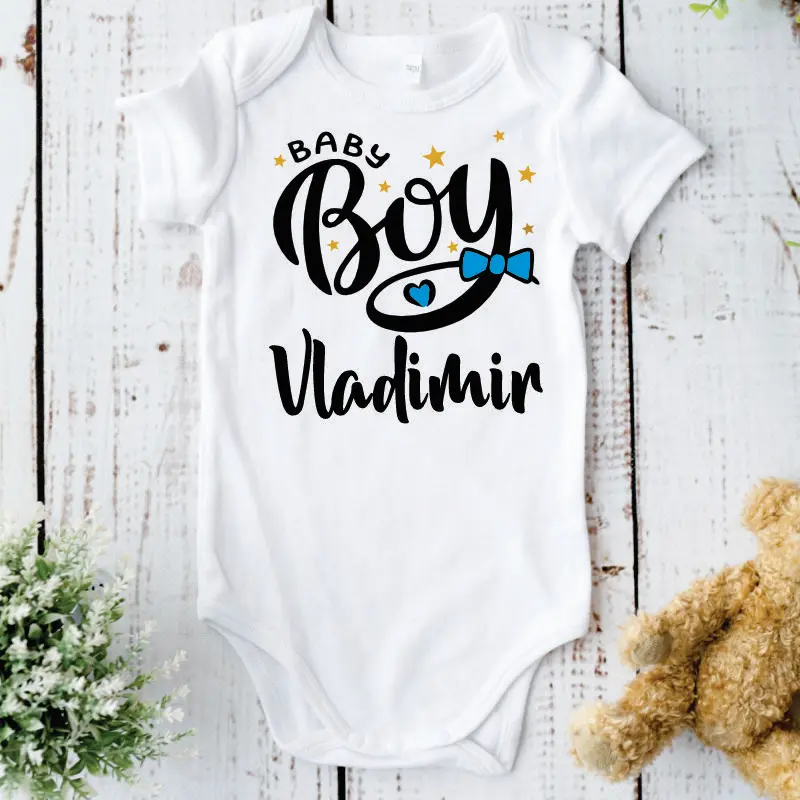 Body bebelusi personalizate - Body personalizat cu nume - "Baby Boy"