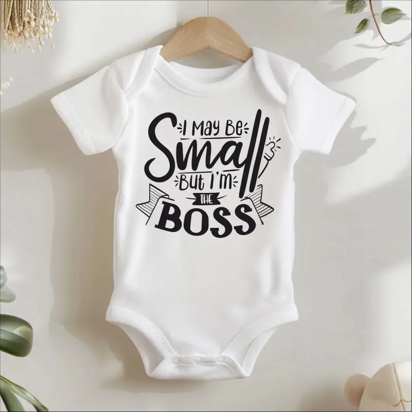 Body bebelusi personalizate - Body-personalizat-Im-may-be-small-but-Im-the-boss