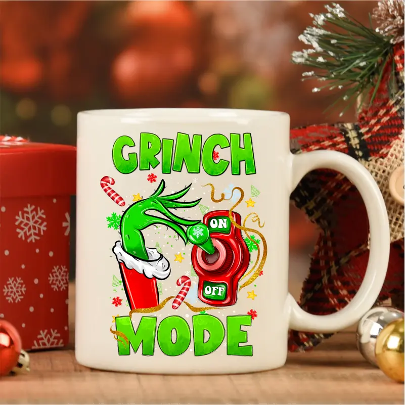 Cana de Craciun Grinch Mode On