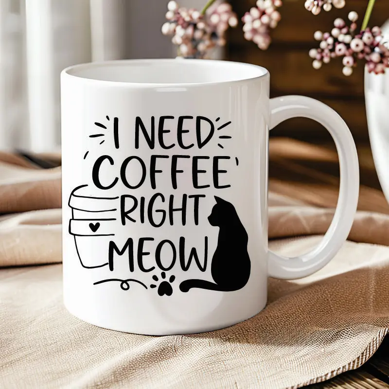 Cani - CANA-PERSONALIZATA-I-need-Coffee-right-Meow