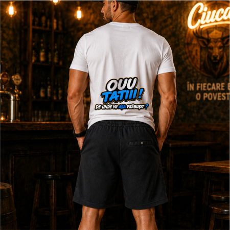 Compleu Personalizat „ȘEFU' DA' TRIB” – Tricou și Pantaloni Scurți | Colecția OUU TATIII [3]