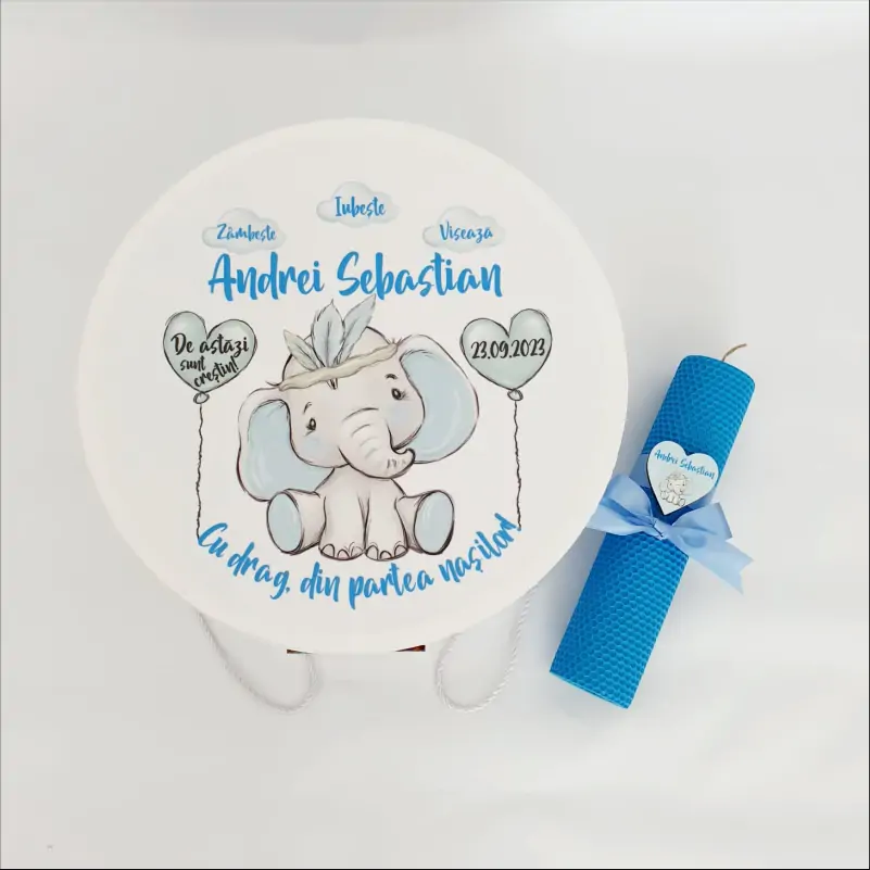 Botez - Cutie-trusou-botez-personalizat-model-Elefantel