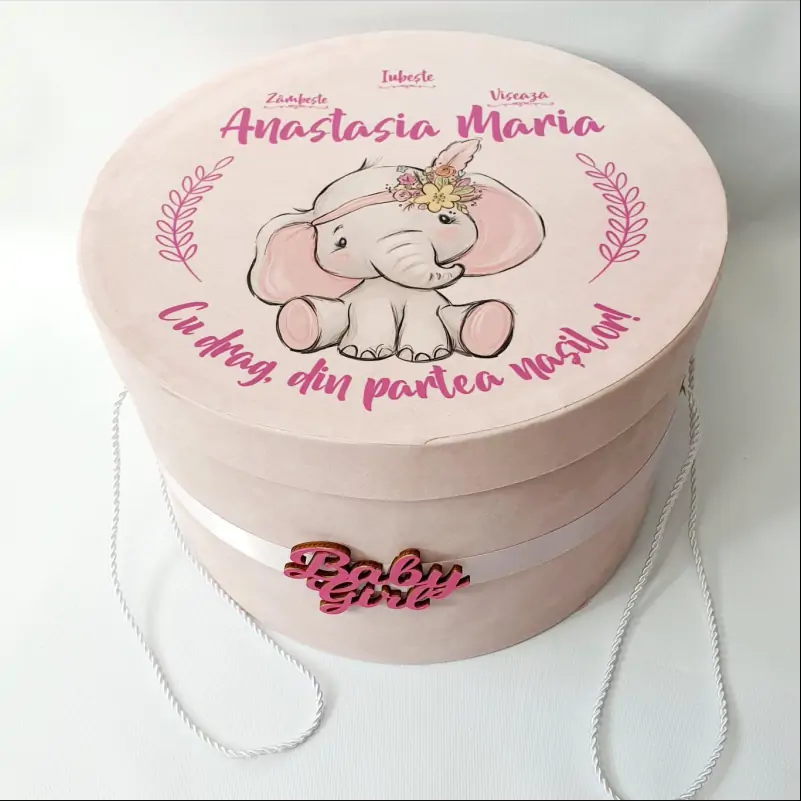 Botez - Cutie-trusou-botez-personalizat-model-Elefantel-fetita