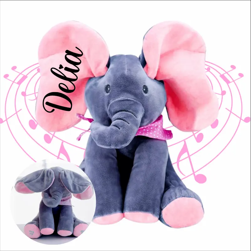 Plusuri personalizate - elefant-interactiv-personalizat-jucarie-pentru-fetite-canta-danseaza-si-se-joaca