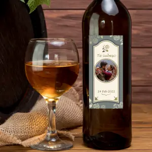 Eticheta personalizata cu poza " Te iubesc " [2]