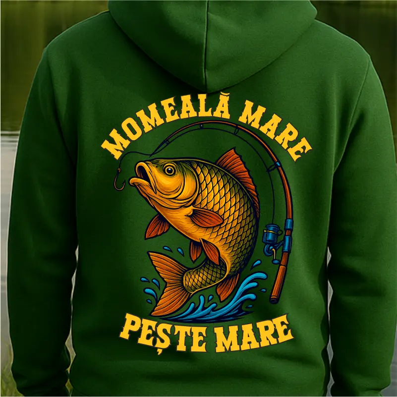 Hanorac Pescuit - Hanorac personalizat Momeală Mare Pește Mare