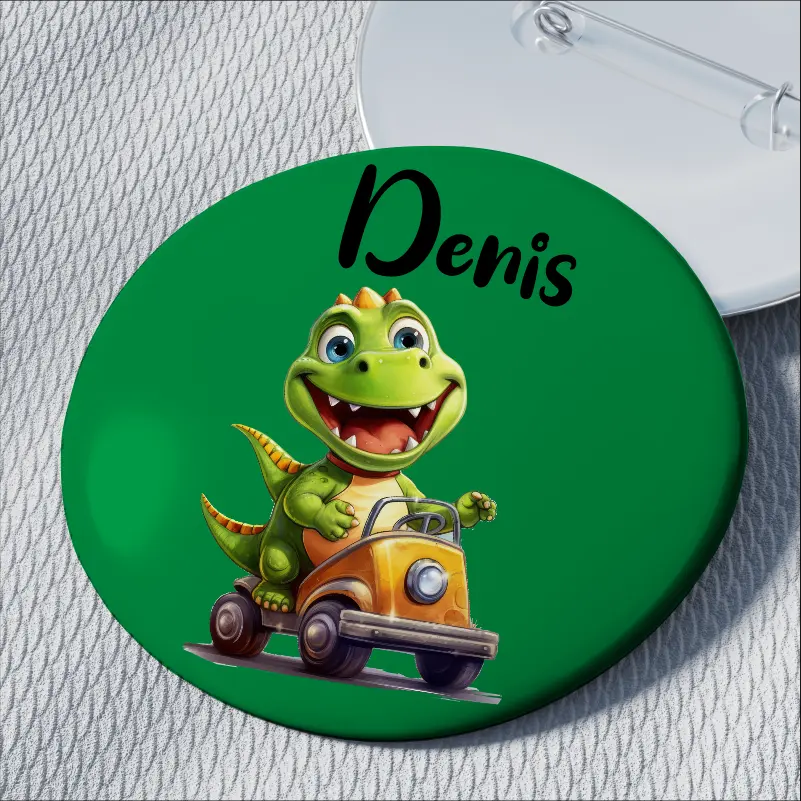 Back to School - Insigna-personalizata-cu-numele-copilului-model-dino