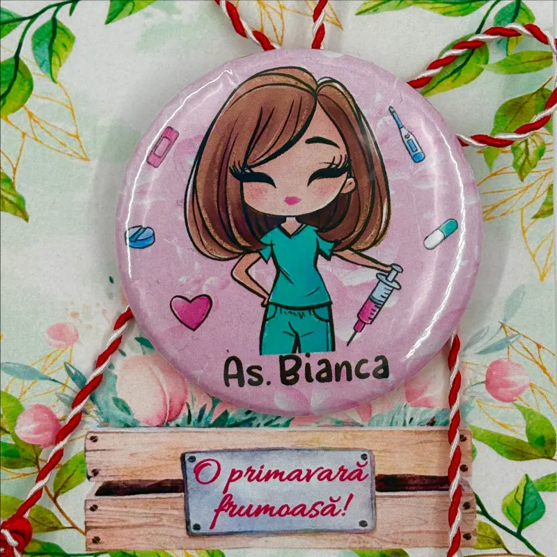 Martisoare - Martisor-asistenta-medicala-insigna-1
