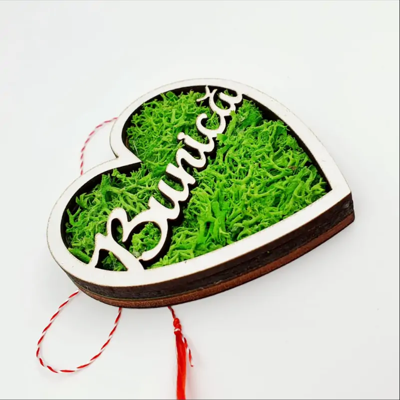 Martisor cu licheni verzi pentru Bunica [1]