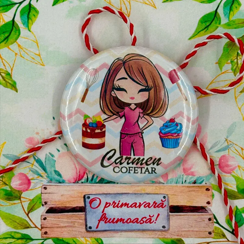 Martisoare - Martisor-personalizat-insigna-pentru-cofetar