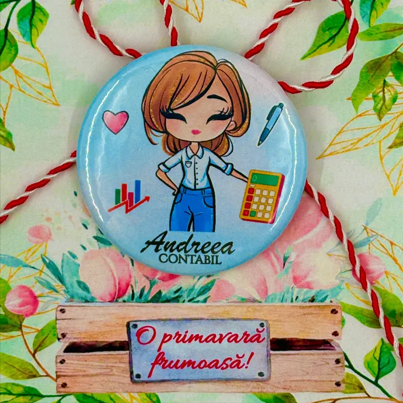 Martisoare - Martisor-personalizat-insigna-pentru-contabila
