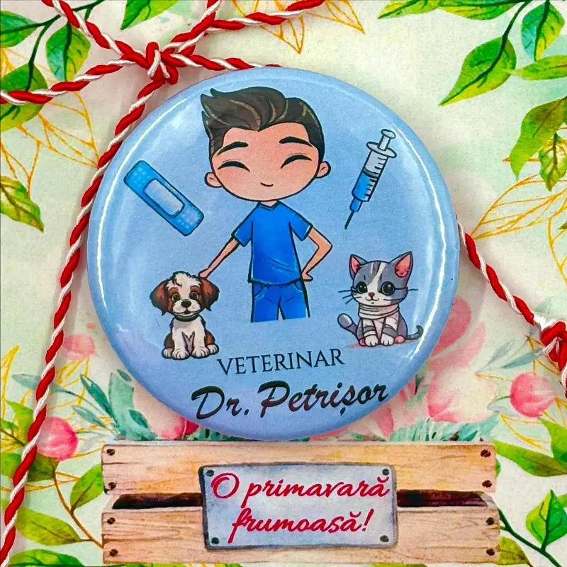 Martisoare - martisor-personalizat-pentru-medic-veterinar-insigna