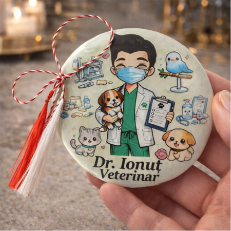 Ocazii - martisor-personalizat-pentru-medic-veterinar-insigna