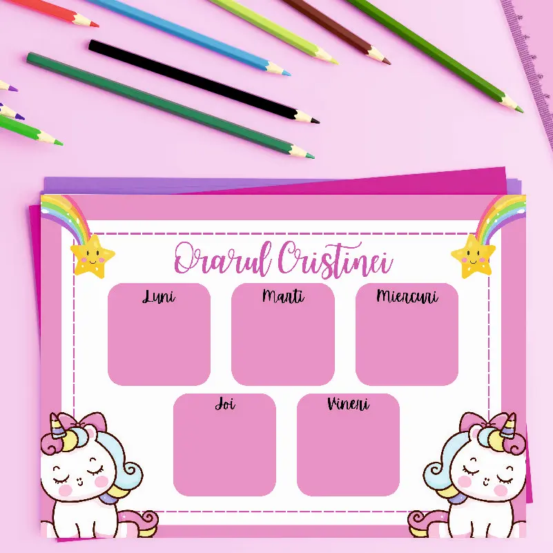 Orar-personalizat-pentru-copii-Unicorn