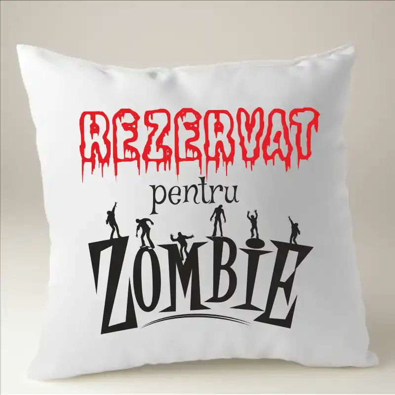 Cadouri de Halloween - Perna Halloween cu mesaj amuzant "Rezervat pentru Zombie"