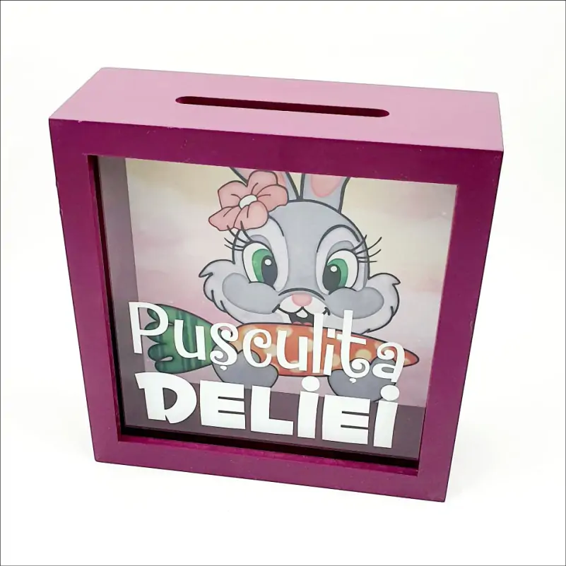 Pusculite personalizate - Pusculita-personalizata-cu-nume-Iepuras-cu-morcov-1