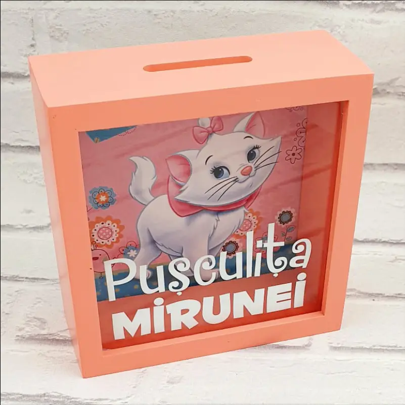 Pusculita "Pisicuta Marie" personalizata cu nume [2]