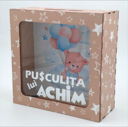 Pusculite personalizate - Pusculita-personalizata-pentru-copii-Ursulet