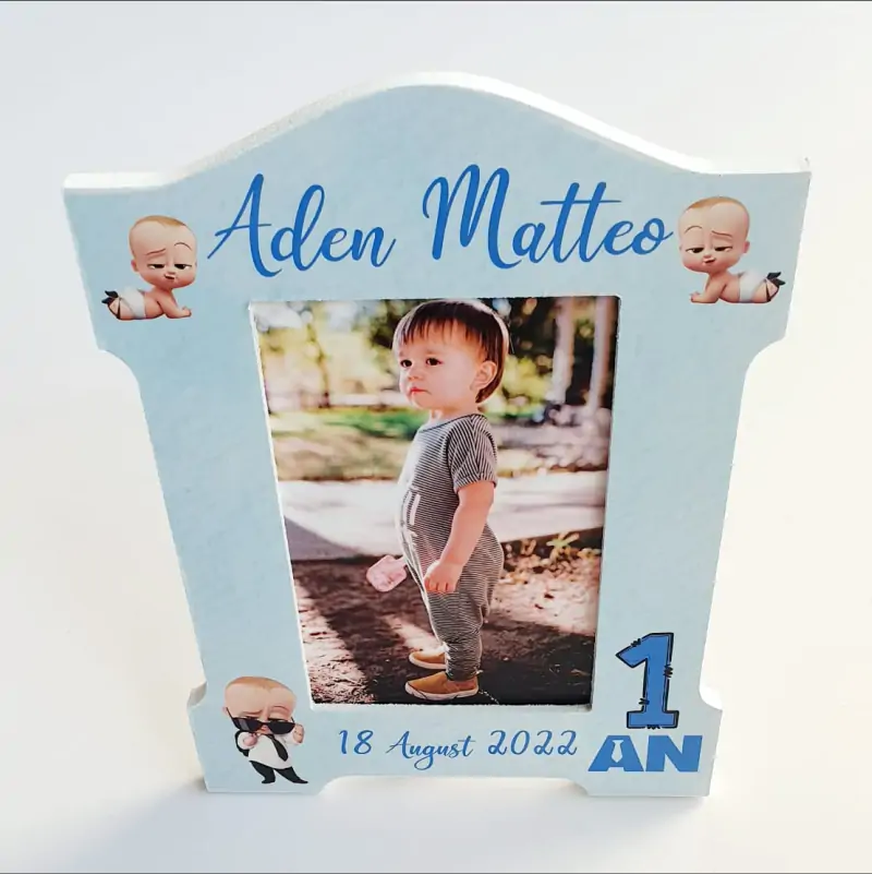 Botez - Rama-foto-personalizata-cu-text-model-Baby-Boss