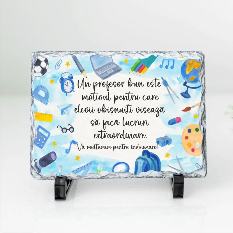 Cadouri Profesori - Rama-foto-personalizata-din-ardezie-pentru-profesor