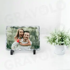 Rama foto personalizata, ardezie (piatra naturala) [2]