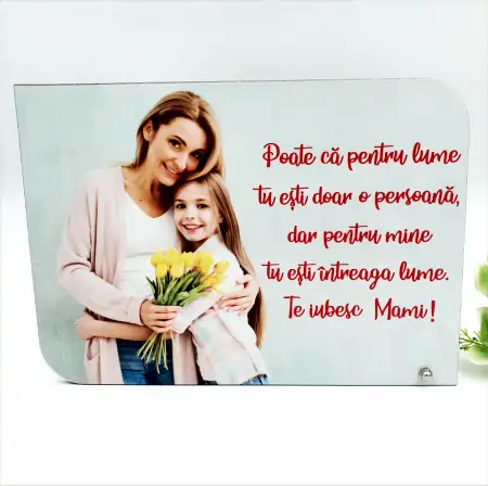 Rama foto personalizata, placa MDF personalizata cu fotografie si text [0]