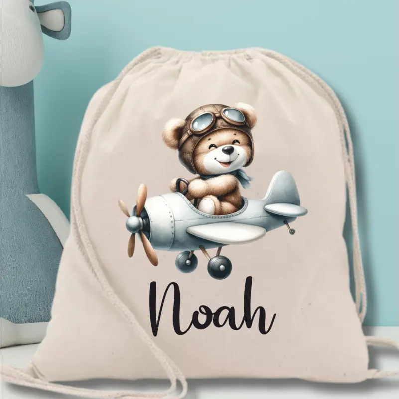 Back to School - Rucsac-Personalizat- Cu-Nume-Gradinita-pentru-baieti-Avion