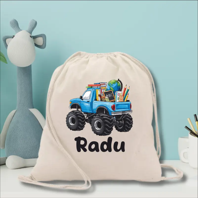 Back to School - Rucsac-gradinita-personalizat-cu-nume-pentru-baieti-truck