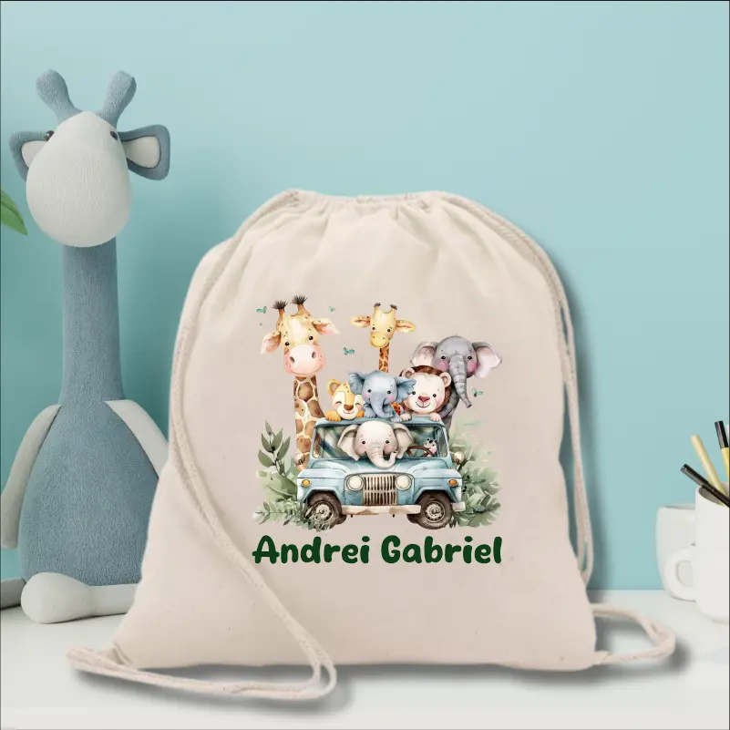 Back to School - Rucsac-gradinita-personalizat-cu-nume-pentru-copii-Safari
