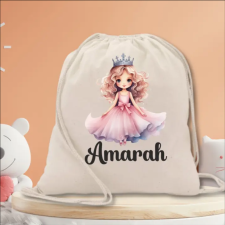 Back to School - Rucsac gradinita personalizat cu nume  pentru fetite - Printesa