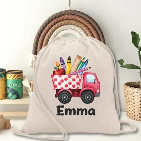 Back to School - Rucsac-gradinita-personalizat-cu-nume-pentru-fetite-School-Truck