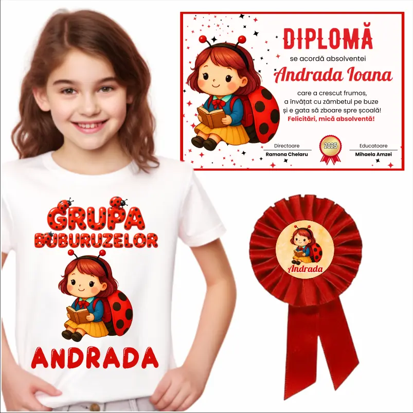 Absolvire Gradinita - set-absolvire-personalizat-pentru-grupa-buburuzelor