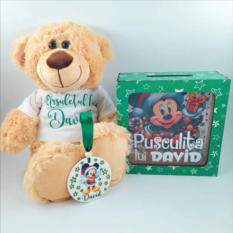 Cadouri de Craciun Pentru Copii - set-cadou-craciun-copii-model-verde